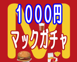 1000円マックガチャ(マクドナルドガチャ・マクドナルドくじ)